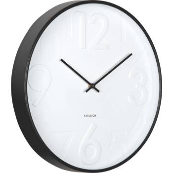 Karlsson Ayuno стенен часовник, черен (KA6063BK)
