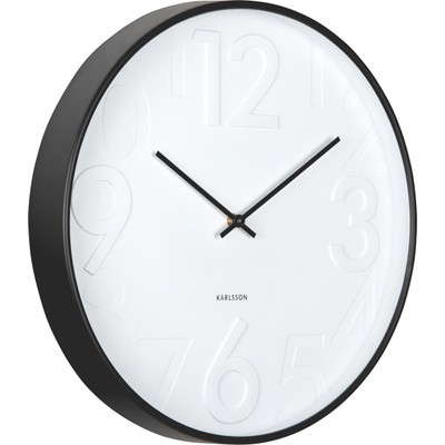 Karlsson Ayuno стенен часовник, черен (KA6063BK)