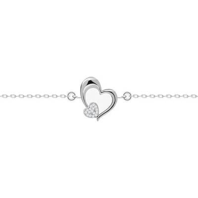 Preciosa strieborný náramok Tender Heart srdce s kubickou zirkóniou 5339 00