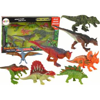 LEANToys Sada 8 barevných dinosaurů