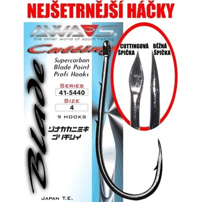 AWA-SHIMA Háčky Cutting Blade 5440 Black Nickel Vel. 6