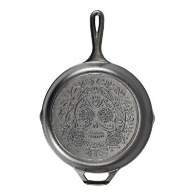 LODGE litinová pánev Sugar Skull 26 cm