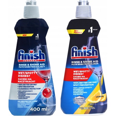Finish Leštidlo do umývačky riadu Lemon 2 x 400 ml