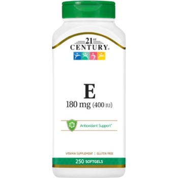 21st Century Vitamin E 180 mg / 400 IU [250 Гел капсули]