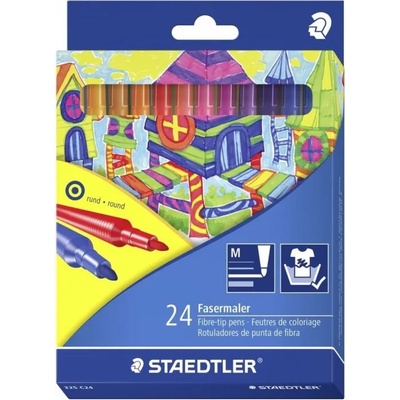 STAEDTLER Флумастри Щадлер Staedtler Noris Club 325, 24 цвята