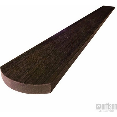 WPC dřevoplastové plotovky Dřevoplus Profi půlkulaté 15x80x1000 - Walnut (ořech)