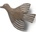 Ferm Living Кука за стена Bird Lola антрацит (1104268140)