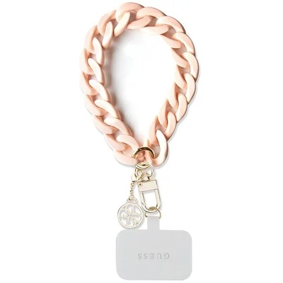 Guess GUOUCBMC4MP универсална голяма гривна за ръка розов акрил 4G Charm