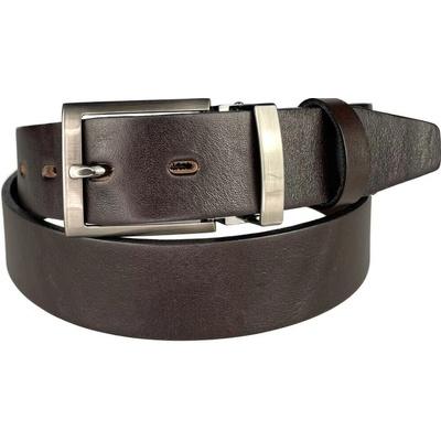 Penny Belts pánský kožený opasek 35-1-60 tmavě hnědý