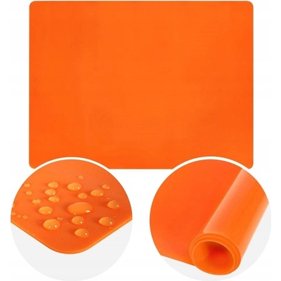 ORION Vál silikonový na těsto 40 x 30 cm, oranžový – Zboží Dáma