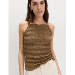 Marks & Spencer Текстурирана тениска с квадратно деколте и обилен памук Marks & Spencer зелено Marks & Spencer | Zelen | ЖЕНИ | 6