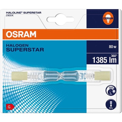 Osram ECO halogenová žárovka, R7s 74.9 mm 230 V 80 W teplá bílá tyčový tvar stmívatelná
