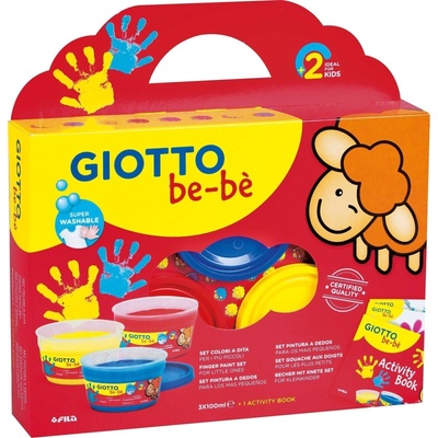 GIOTTO Be-Bé Комплект за рисуване с пръсти Смес 3 x 150 ml 3 (F460700)