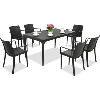 BICA Трапезен комплект за градината Oslo / Victoria 6 антрацит Bica (BC435ANT-6x351ANT)