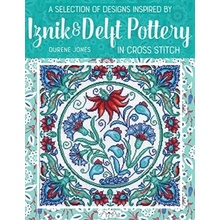 Selection of Designs Inspired by Iznik and Delft Pottery in Cross Stitch