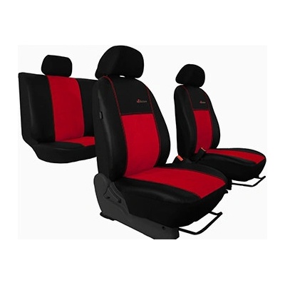 Autopoťah Pok-ter SUZUKI IGNIS III 2016 Exclusive Alcantara Alcantara-koža červené