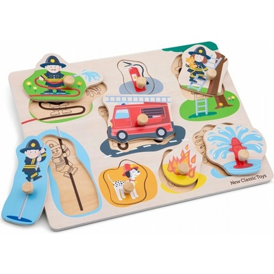New Classic Toy vkládací hasiči 8 dielov