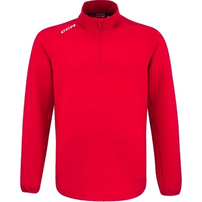 CCM LOCKER ROOM Fleece 1/4 zip red