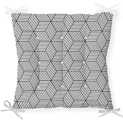 Minimalist Cushion Covers Възглавница за сядане CrisCros от памучна смес, 40 x 40 cm - Minimalist Cushion Covers (P3412)