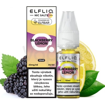 Elfliq Nic SALT Ostružina a citron 10 ml 20 mg