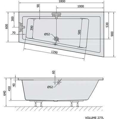 Polysan ANDRA 180 x 90 cm 78771BM