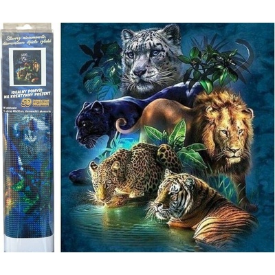 Norimpex diamantové maľovanie Safari zvieratá 30 x 40 cm