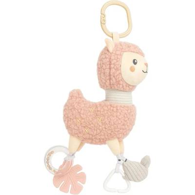 New Baby pískací plyšová hračka s chrastítkem Lama