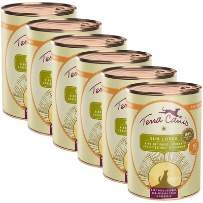 Terra Canis Sun Lover Beef with coconut sun-ripened fruit and turmeric 6 x 400 g
