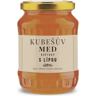 Kubešův med kvetový s lipou 480 g