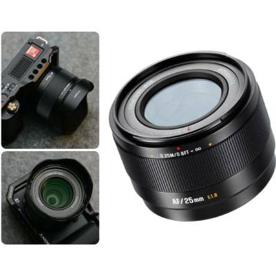 7Artisans AF 25mm f1,8 LITE series APS-C objektiv (Fuji X) AF25F18B-X APS-C
