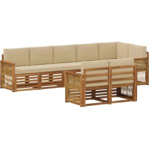 vidaXL Комплект дивани за открито 7 бр (3384509)