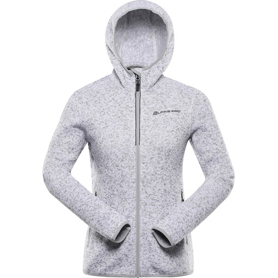 Alpine Pro Дамски топъл суитшърт с цип ALPINE PRO ZEGA 2 white ALPINE PRO | Byal | ЖЕНИ | M