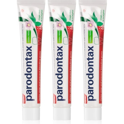 Parodontax Herbal Fresh паста за зъби против кървене на венци 3x75ml