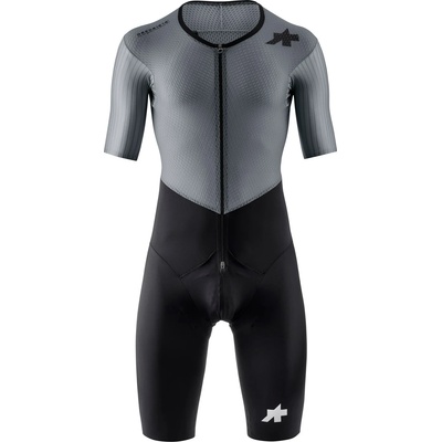 ASSOS Мъжки скин за колоездене ASSOS Le Houdini Roadsuit S11 Cycling skinsuit - Fanatic Silver (002-3441-0114)