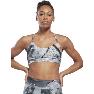 Reebok Спортен сутиен Lux Strappy Allover Print Bold Bra