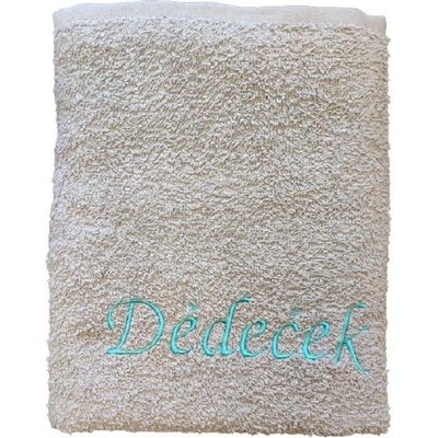 Top textil osuška s nápisem děděček šedá 70 x 120 cm