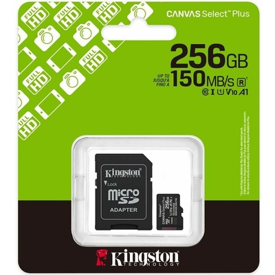 Kingston 256GB microSDXC Canvas Plus SDCS3/256GB – Zboží Mobilmania
