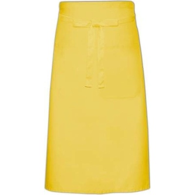 Link Kitchen Wear Kuchařská zástěra s kapsou X970T Yellow 100x70cm