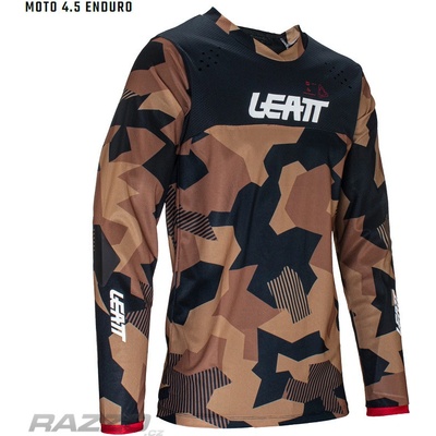 LEATT Moto 4.5 Enduro Jersey Stone 2025 – Zboží Mobilmania