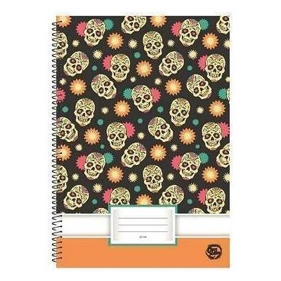 OPTISCHOOL Spirálový sešit Skull A4 čistý