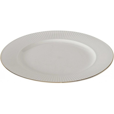 Boltze Home Obědový talíř KELLY porcelánový 26,5 cm bílý