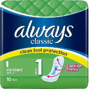 Always Classic Standard Дамски превръзки, 10бр