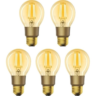 Smart sada LED žárovek E27 6W teplá bílá WOOX R9078/5 WiFi Tuya