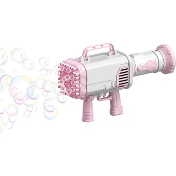 Bublinkovací kulomet pro děti 25 bublin Bubble Gun Růžová