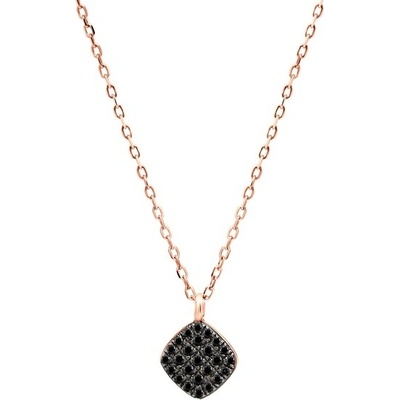 Savicki Náhrdelník ružové zlato čierne diamanty SAVN08276 R C