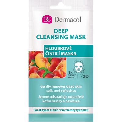 Dermacol textilná hĺbkovo čistiaca maska 3D Gently Removes Dead Skin 15 ml