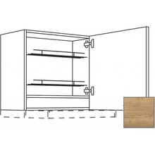 Naturel Kuchyňská skříňka horní Sente24 pro digestoř 60x72x35 cm dub sierra 405.WDAF657RN