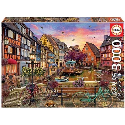 Educa Изглед от Колмар Франция - пъзел 3000 части (edu19051)