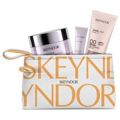 Skeyndor Corrective emulze 50 ml + oční krém 5 ml + DD krém odstín 01 50 ml dárková sada