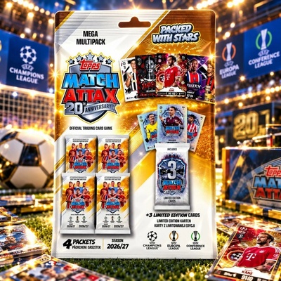 Topps Match Attax 20th Anniversary UEFA Club Competitions 2026/27 Mega Multipack